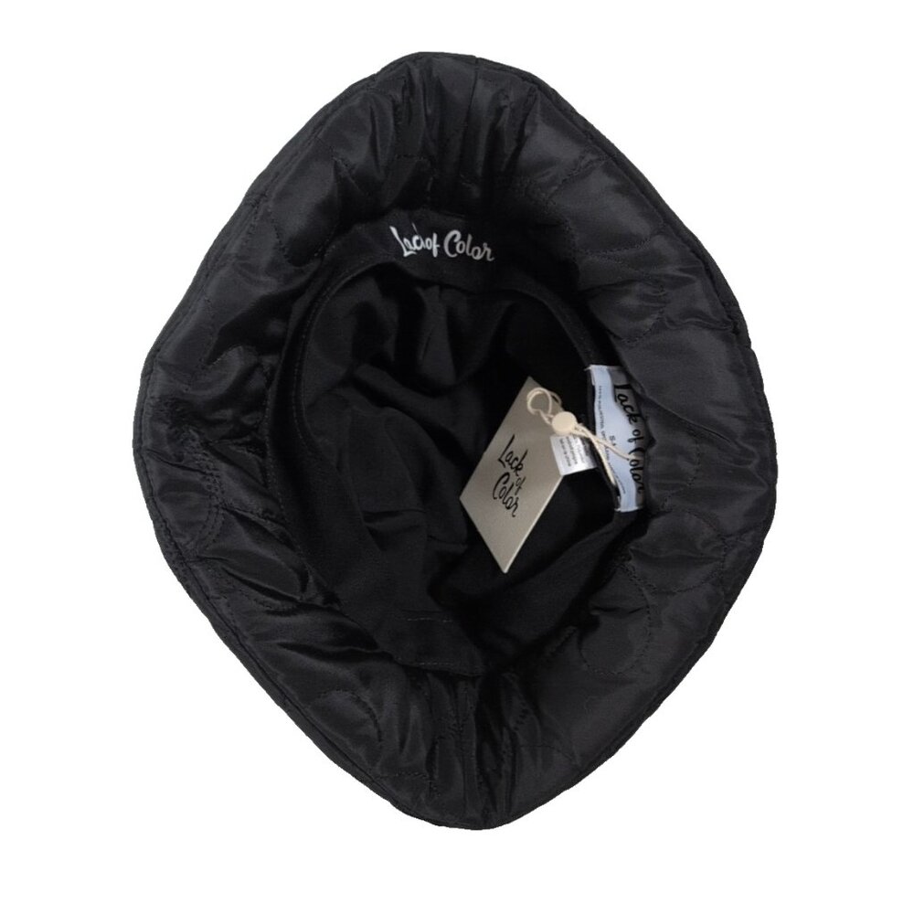 Lack of Color Puffer Bucket Hat -‎ Black - New - Small/Medium - Picture 5 of 5